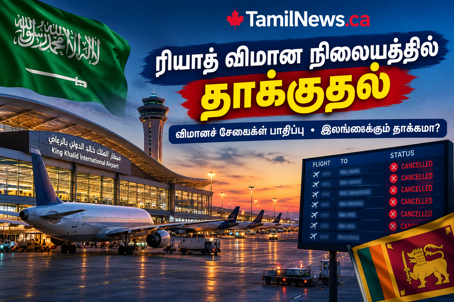 சவூதி விமான நிலையத் தாக்குதல்: இலங்கைக்கு பாதிப்பா? | TamilNews.ca
